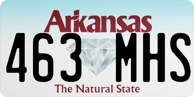 AR license plate 463MHS