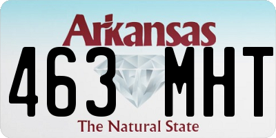 AR license plate 463MHT