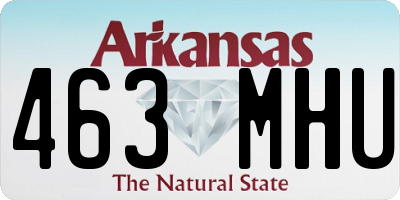 AR license plate 463MHU