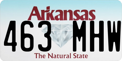 AR license plate 463MHW