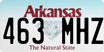 AR license plate 463MHZ
