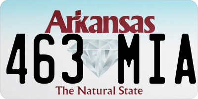 AR license plate 463MIA