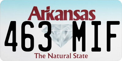 AR license plate 463MIF