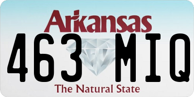 AR license plate 463MIQ