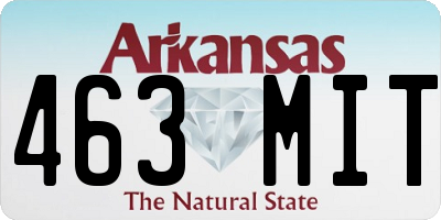 AR license plate 463MIT