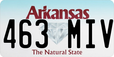 AR license plate 463MIV