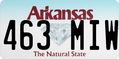 AR license plate 463MIW