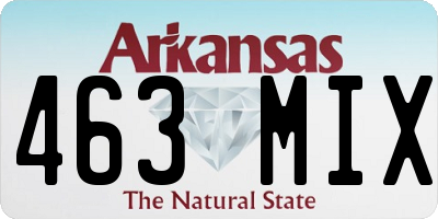 AR license plate 463MIX