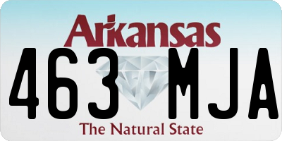 AR license plate 463MJA