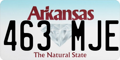 AR license plate 463MJE