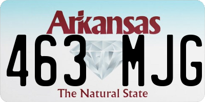 AR license plate 463MJG