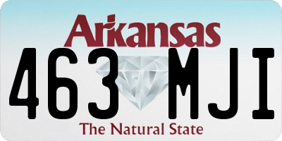 AR license plate 463MJI