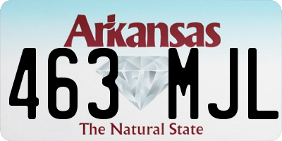 AR license plate 463MJL