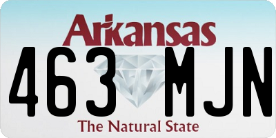 AR license plate 463MJN