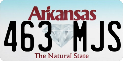 AR license plate 463MJS