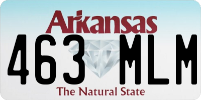 AR license plate 463MLM