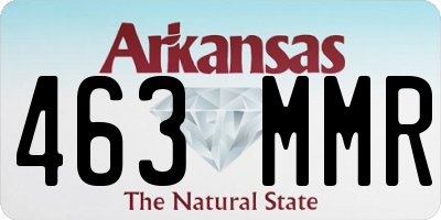 AR license plate 463MMR