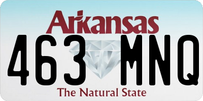 AR license plate 463MNQ
