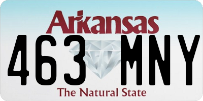 AR license plate 463MNY