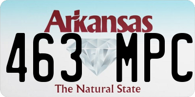 AR license plate 463MPC