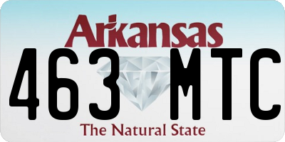 AR license plate 463MTC
