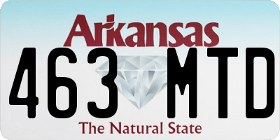 AR license plate 463MTD