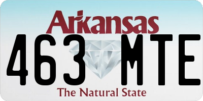 AR license plate 463MTE