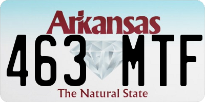 AR license plate 463MTF