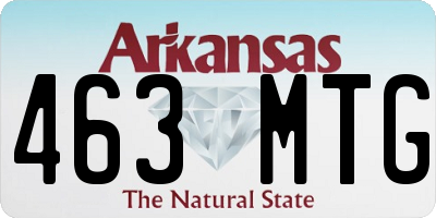 AR license plate 463MTG