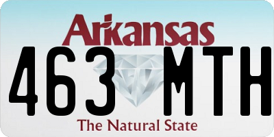 AR license plate 463MTH
