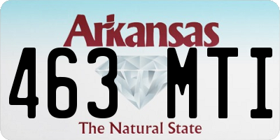 AR license plate 463MTI