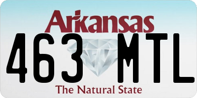 AR license plate 463MTL