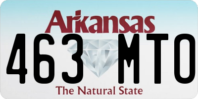 AR license plate 463MTO
