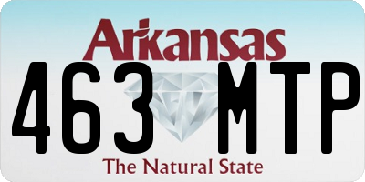 AR license plate 463MTP