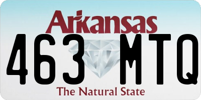 AR license plate 463MTQ