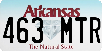 AR license plate 463MTR
