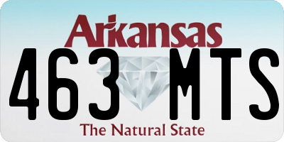 AR license plate 463MTS