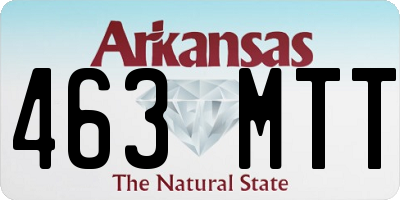 AR license plate 463MTT