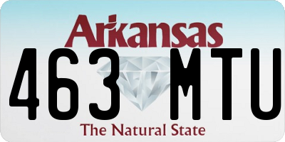 AR license plate 463MTU