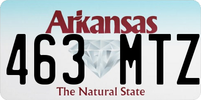 AR license plate 463MTZ