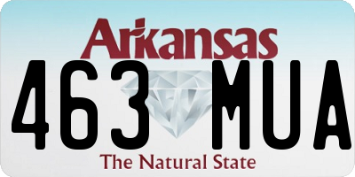 AR license plate 463MUA