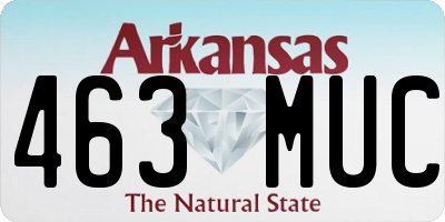 AR license plate 463MUC