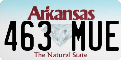 AR license plate 463MUE