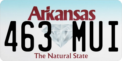 AR license plate 463MUI