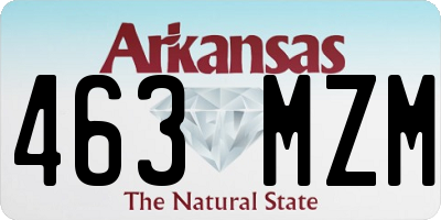 AR license plate 463MZM