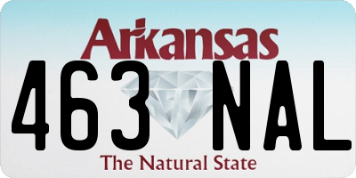 AR license plate 463NAL