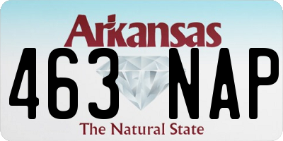 AR license plate 463NAP