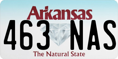 AR license plate 463NAS