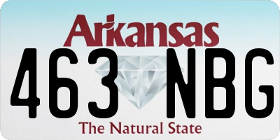 AR license plate 463NBG
