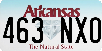 AR license plate 463NXO